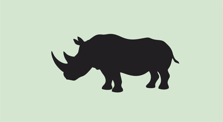 rhino silhouette vector