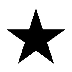 Black star icon. Star symbol for designs.