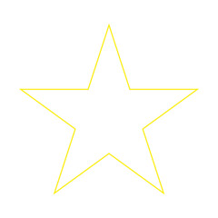Obraz premium Star Icon. Golden Star Symbol, Yellow Stars