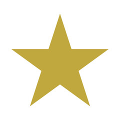 Star Symbol. Golden Star Icon