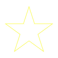 Star Icon. Golden Star Symbol, Yellow Stars