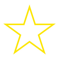 Obraz premium Star Icon. Golden Star Symbol, Yellow Stars