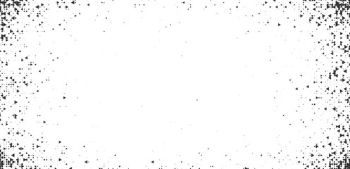 Grunge splatter halftone border black abstract distressed retro background for poster flyer packaging and digital artwork use