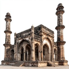 Fototapeta premium Historical Architectural Marvel: An exquisite ancient structure, showcasing intricate design and enduring artistry, stands as a testament to architectural excellence and cultural heritage.