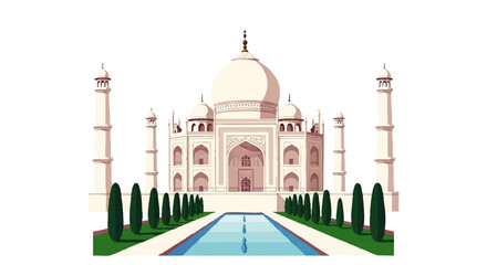 Obraz premium Explore the stunning Taj Mahal a timeless symbol of love and architectural brilliance, a perfect travel destination