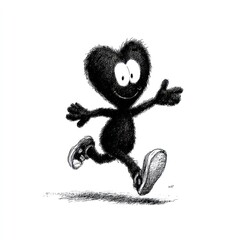 Cartoon character running