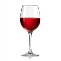 Crimson Embrace: A solitary glass of red wine, its rich hue tantalizingly fills the space. Perfectly lit to enhance the elegance of fine drinking and luxury.