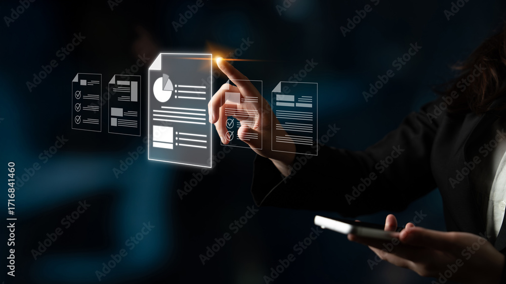 Poster cloud-based document systems improve access, security, and workflow, enabling paperless, productive 