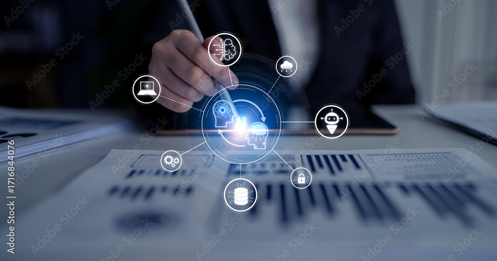 Aufkleber ai collaboration and connectivity enhance ai, system, and connectivity by linking data, automation, 