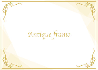 金のアンティークフレーム1