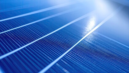 Abstract Blue Solar Panel Texture Close Up