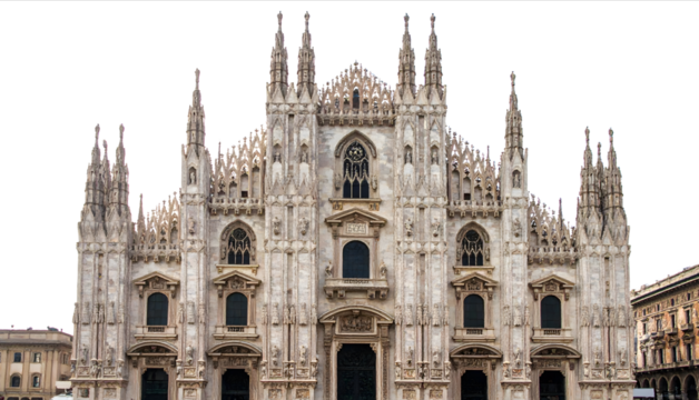 Magnificent Milan Cathedral architecture showcasing intricate detail and design, a symbol of cultural heritage and iconic travel destination