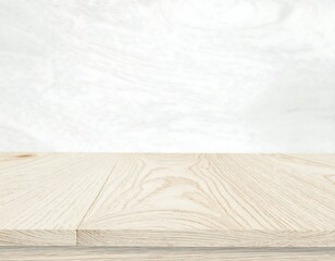 Light wood tabletop against a light marble background