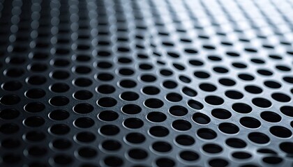 Abstract Perforated Metal Texture with Circular Pattern