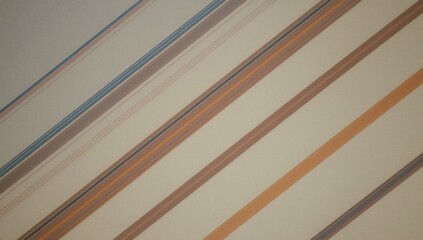 Diagonal stripes in muted earth tones create a subtle and calming pattern on a light beige background.