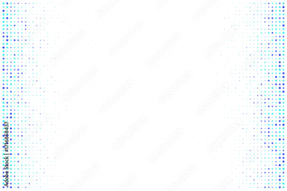 Aufkleber abstract digital hexagon pattern background with glowing blue and teal dots, modern geometric design