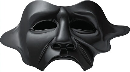 Dramatic black mask