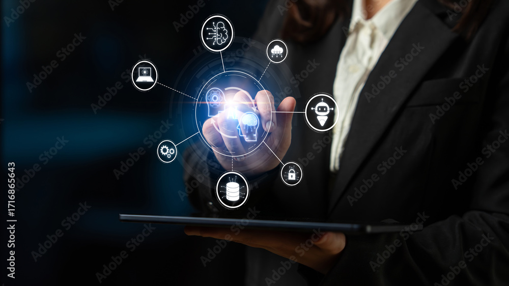 Aufkleber ai collaboration and connectivity enhance ai, system, and connectivity by linking data, automation, 