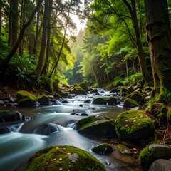 Lush forest stream (1)