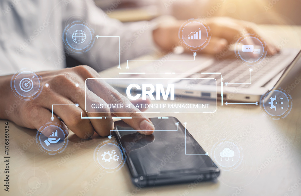 Poster crm platforms improve customer relationships through data analysis, crm communication tools, and aut