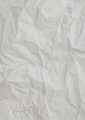 Gray White Crumpled Paper