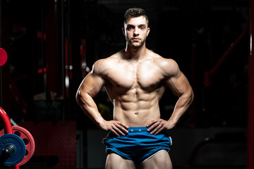Fototapeta premium Healthy Mature Man With Six Pack