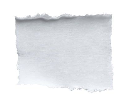 Blank white torn paper
