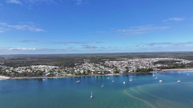 Cinematic 4K aerial footage of Burrum Heads Queensland Australia