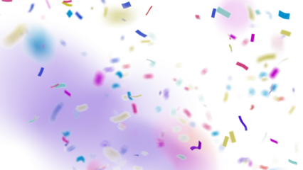 Festival Confetti Explosion Transparent for party celebration designs, festival invitations, birthday flyers, wedding decor, and digital overlays. Add vibrant and festive vibes to your photos, videos,