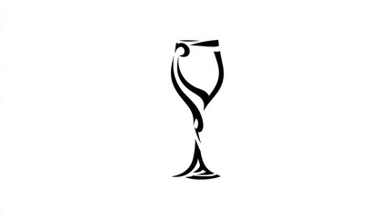 Ornate wine glass design