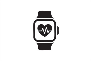 Wearable technology icon pack for connected fitness, healthcare, and lifestyle projects