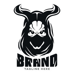Modern logo witch horns