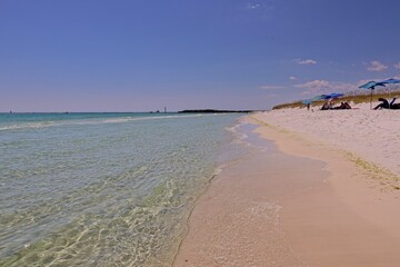A sunny day enjoying the emerald waters off the coast of Destin, Florida