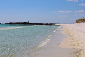 A sunny day enjoying the emerald waters off the coast of Destin, Florida