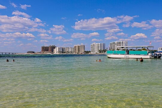 A sunny day enjoying the emerald waters off the coast of Destin, Florida