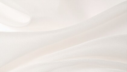 White Fabric Texture with Soft Drapes and Subtle Shimmer