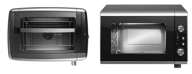 Obraz premium Realistic 3D Compact Toaster Oven Appliance Isolated PNG