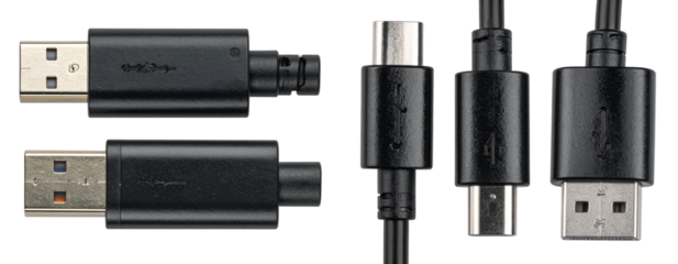  Modern 3D USB-C to HDMI Adapter Cord Isolated PNG