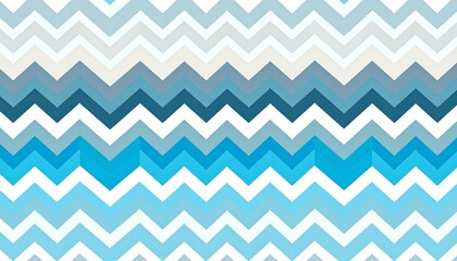Abstract Blue and White Chevron Pattern Background