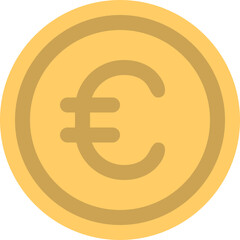 Obraz premium Euro Coin Icon Design