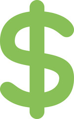 Obraz premium Green Dollar Sign