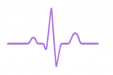 Heartbeat rhythm line displaying health data, medical monitoring concept with electrocardiogram on transparent background