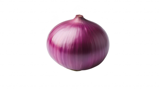 A vibrant. fresh purple onion placed on a clean. white surface. its smooth texture and rich color. ideal for culinary use or food-related content