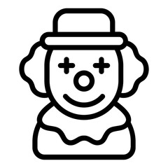 clown icon line