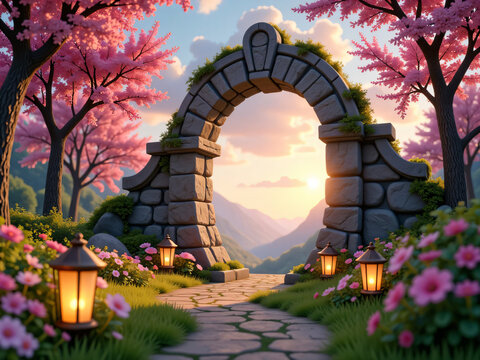 arch in the garden