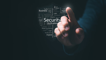 Cybersecurity management and digital security for enterprise databases, professional companies, laptop connections, and server data protection