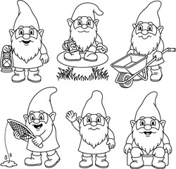 Kawaii Santa Claus Christmas Silhouette Faces for Festive Holiday Art