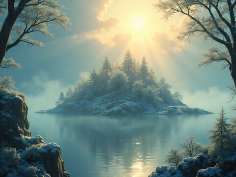 morning on the lake