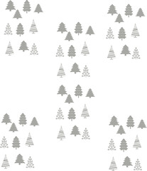 Obraz premium christmas trees set