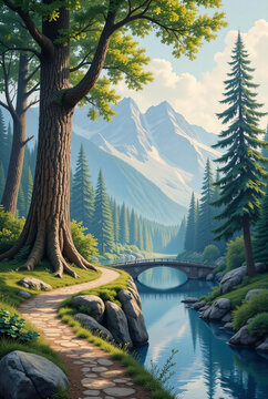 lake in the forest